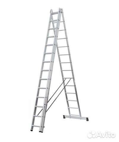 Лестница раздвижная трехсекционная