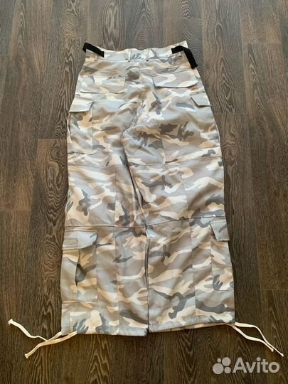 Белые карго камо штаны Balenciaga type
