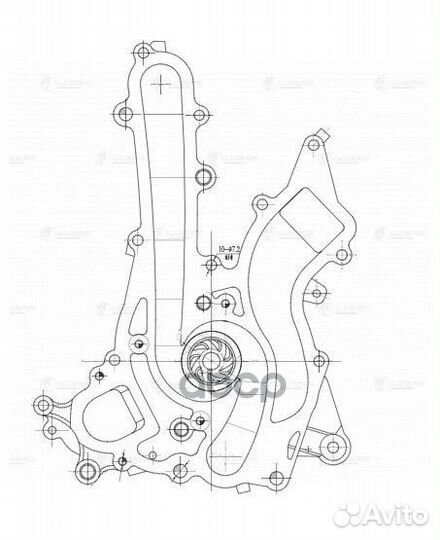 Помпа Mercedes E (W212) 09, ML (W166) 11- 3.5i