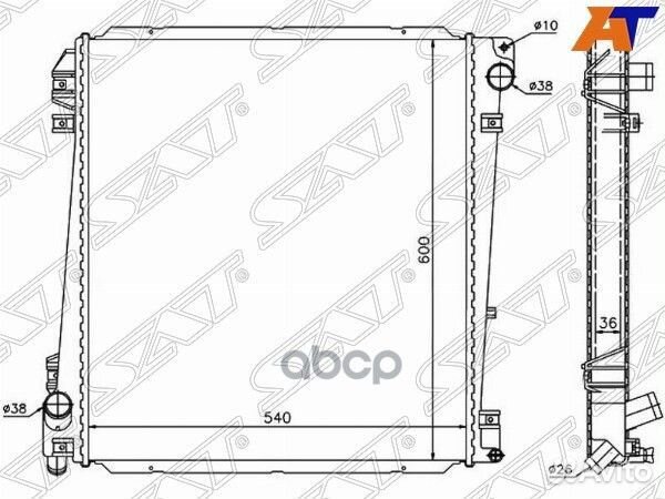 Радиатор ford explorer 4.0/4.6 02-06 FD0007-02 Sat
