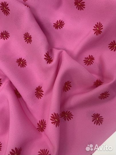 Ткань вискоза штапель сатин шифон Италия