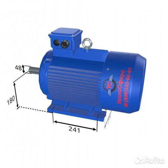 Электродвигатель аир 180М2 (30кВт/3000об.мин)