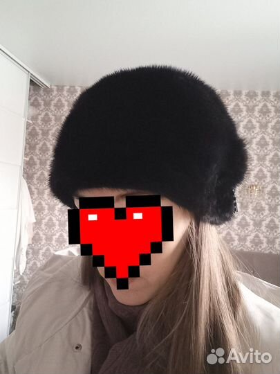 Шапка норковая женская бу