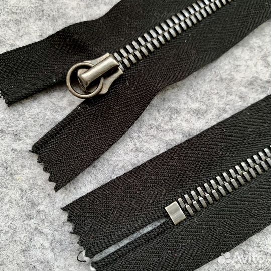 Молния металлическая riri черная 60 см