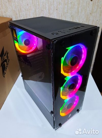 Новый Игровой Корпус для Пк 1St 4X-FAN F-RGB ATX