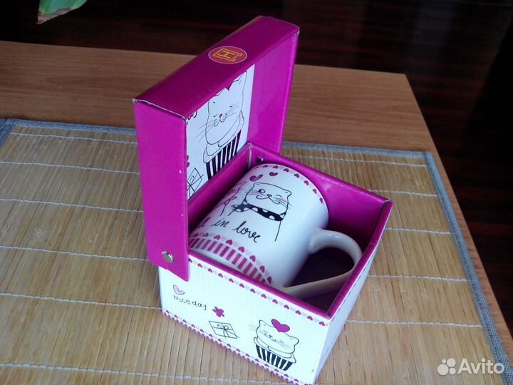 Новая подарочная кружка в упаковке 350 мл