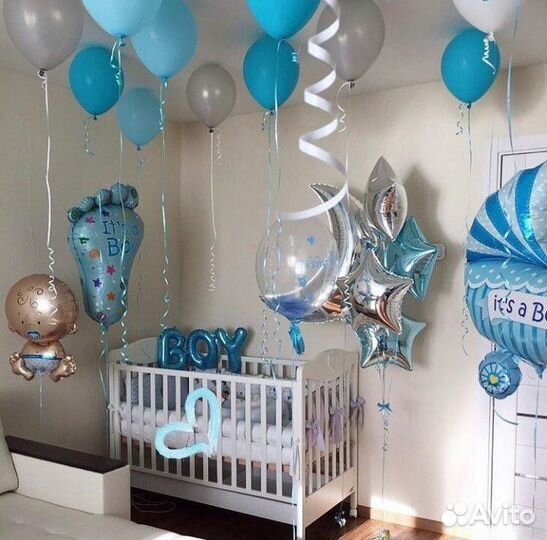 Воздушные шары на выписку из роддома