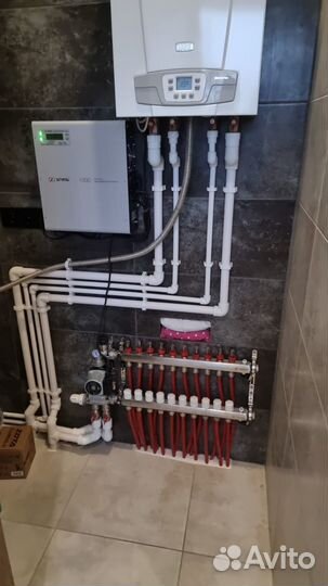 Монтаж отопления под ключ, теплый пол, отопление