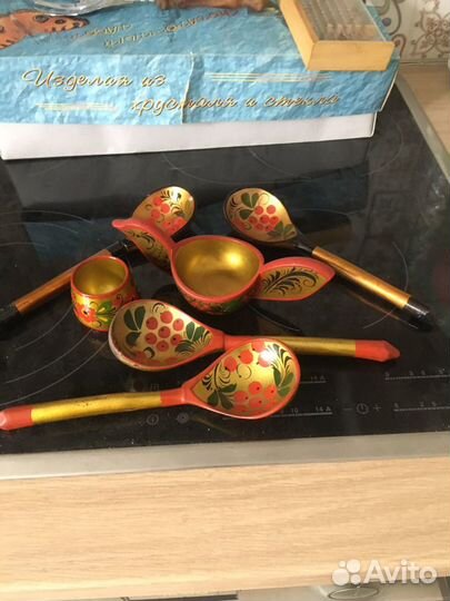 Ложки деревянные и солонки