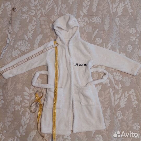 Махровый банный халат детский