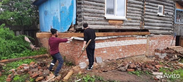 Подъем дома/Замена венцов/Кровля/Фундаменты