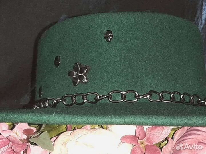 Шляпа женская фетровая, с декором