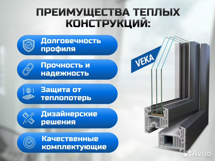 Балконный блок алюминиевый