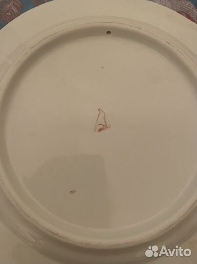 Тарелка СССР Дулево, статуэтки и солонка