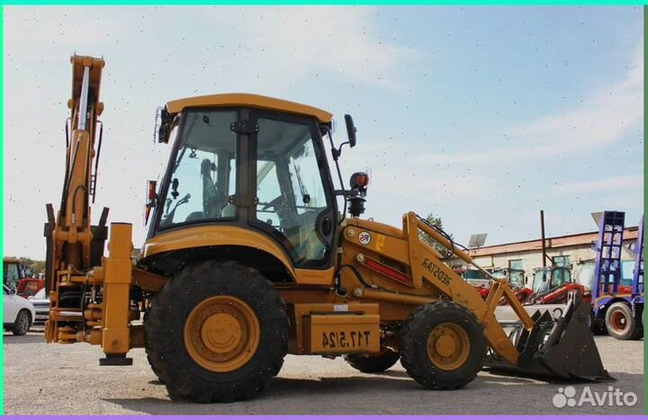 Закаленное стекло на экскаватор-погрузчик Трактор redstar T 17.5 24