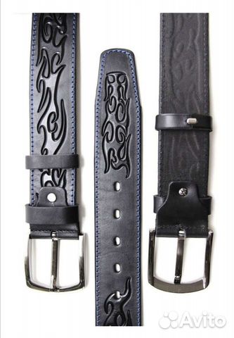 Натуральная кожа, ремень чёрный