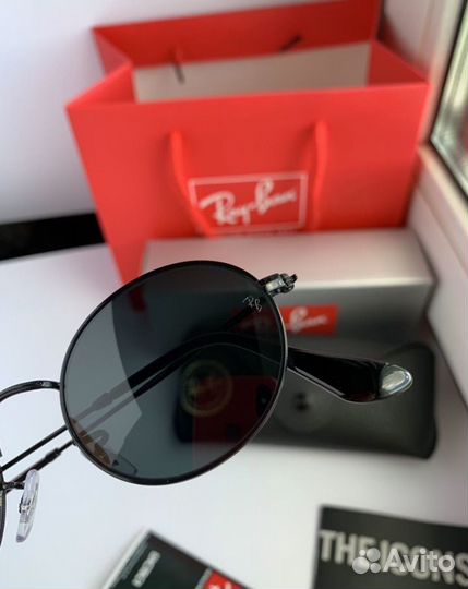 Очки ray ban oval черные