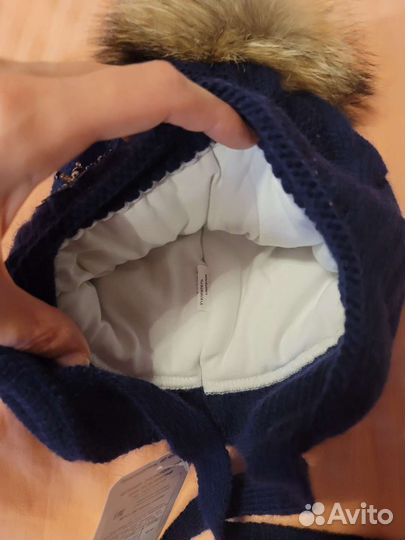 Шапка для девочки зимняя 50-52