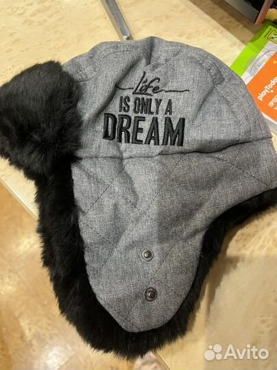 Шапка зимняя для мальчика 50 новая