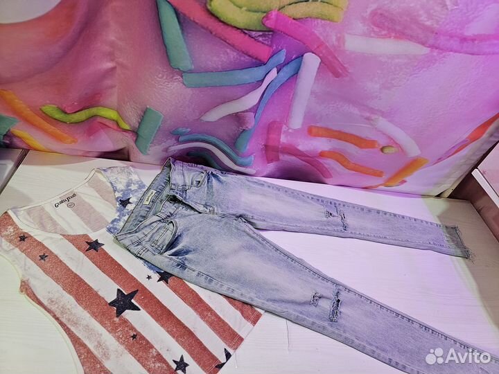 Огромный пакет вещей на девочку от 152