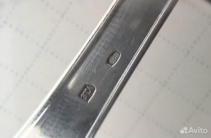 Серебряная лопатка для десерта