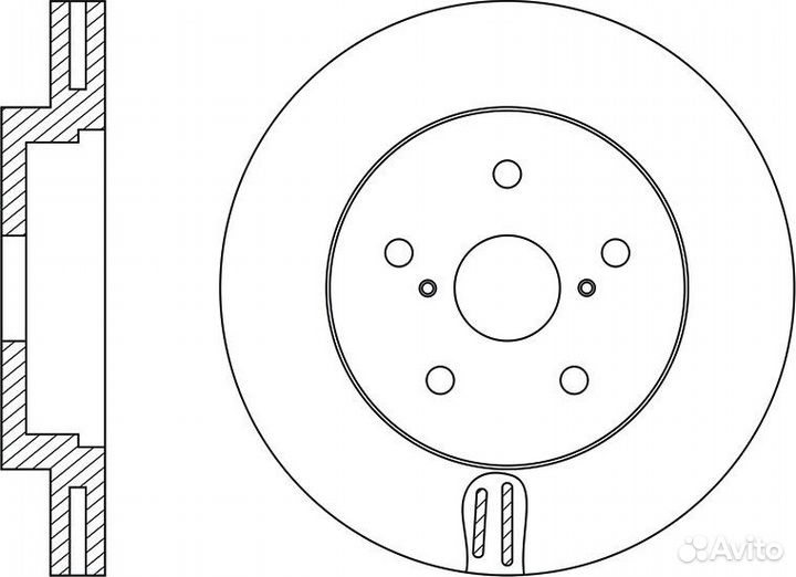 Диск тормозной nibk RN1527