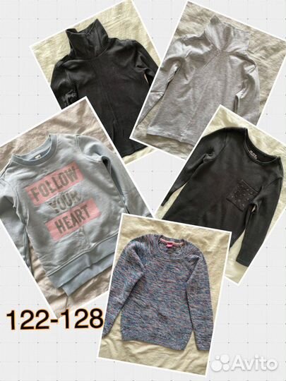 Свитшоты, свитера, водолазки 122-128