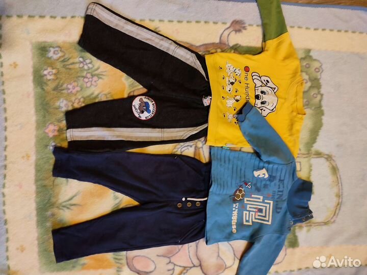 Вещи и обувь для мальчика 1,5-2 года пакетом