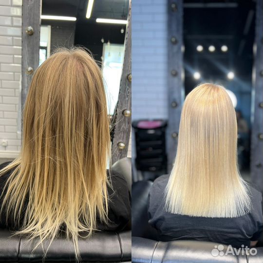 Модель кератиновое выпрямление,ботокс для волос