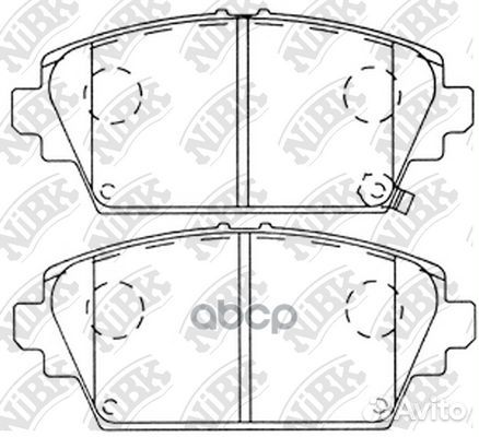 Колодки тормозные передние nissan primera (P12)