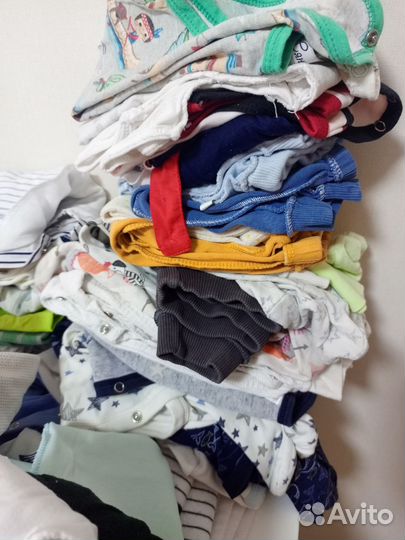 Вещи пакетом на мальчика 0-7 мес