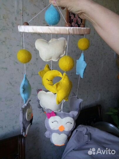 Мобиль из фетра “Совята”