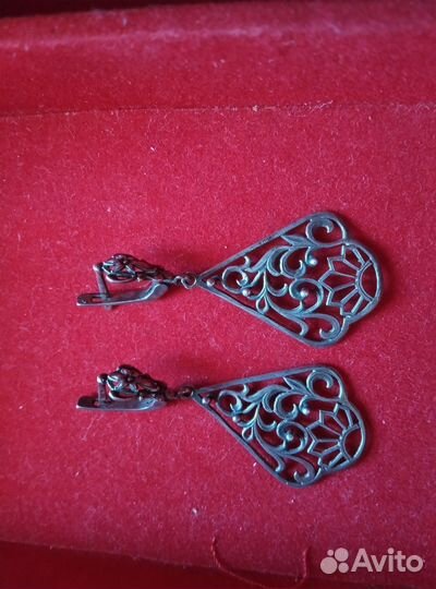 Серьги серебро