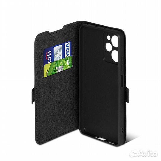 Чехол с флипом для Poco X5 Pro (5G) DF (black)