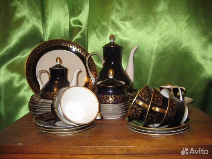 Сервиз чайный кобальт Веймар