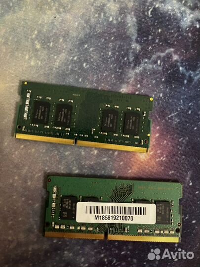 2 планки оперативки ddr4 2400 MHz по 8 gb