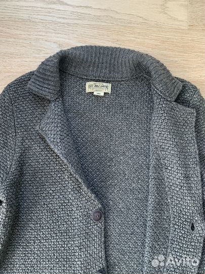 Кардиган на пуговицах мужской серый MCS (L)