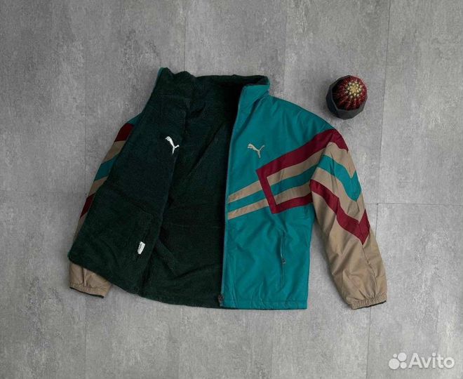 Двусторонняя куртка-барашка для мужчин, 46-54