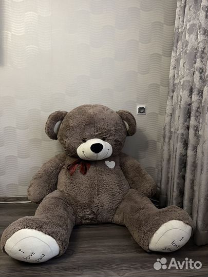 Мягкие игрушки большой плюшевый медведь