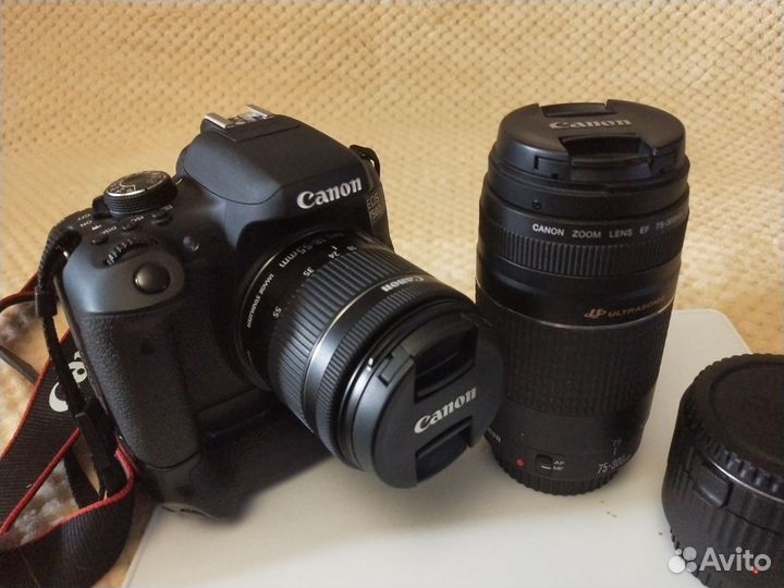 Canon EOS 750D Kit 18-55m STM и тел.75-300mm