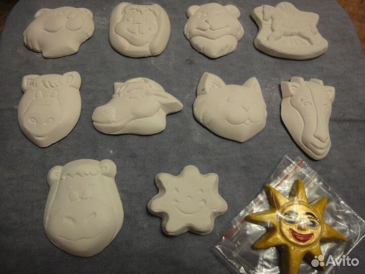 Гипсовые фигурки для раскрашивания