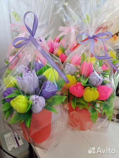 Мыло ручной работы букеты