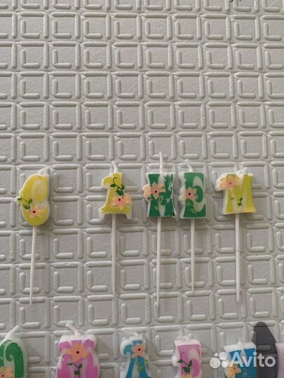 Набор Свечи для торта с днем рождени