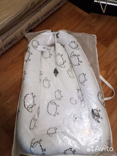 Кокон гнездышко, бортики в кроватку, постельное