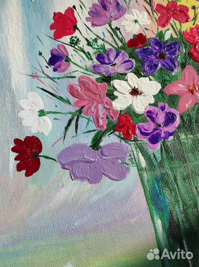 Картина акрилом на холсте