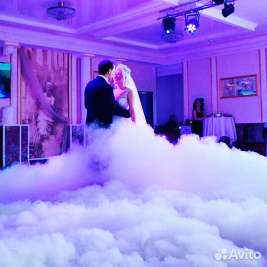 Тяжёлый дым на свадьбу, конфетти,холодные фонтаны