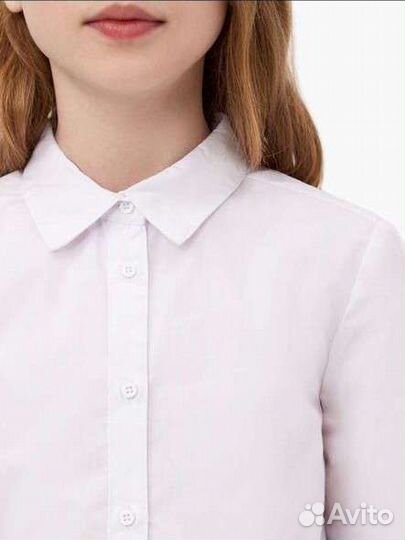 Рубашка школьная для девочки 134