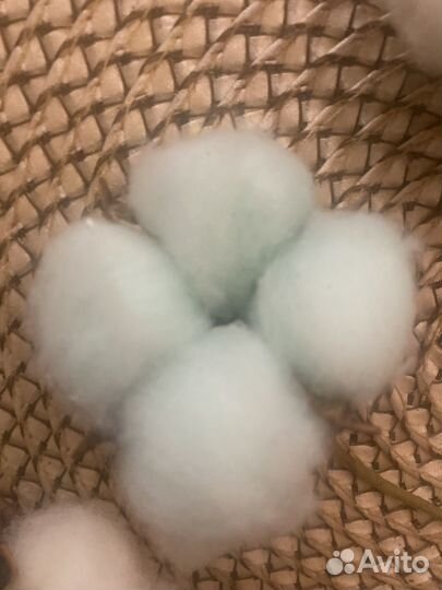 Хлопковые цветы 3 штуки