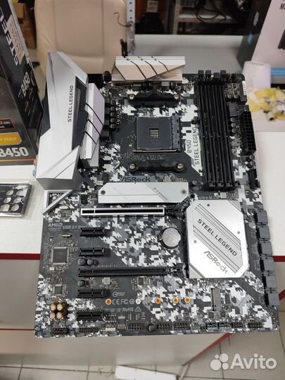 Материнская плата ASRock B450 steel legend