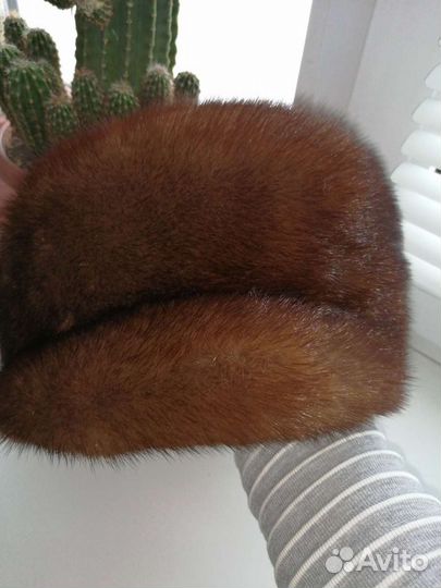 Норковая кепка женская